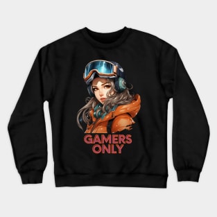 Gamers Only - Snowboard Girl Crewneck Sweatshirt